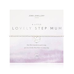 A LITTLE 'LOVELY STEP MUM' BRACELET SILVER