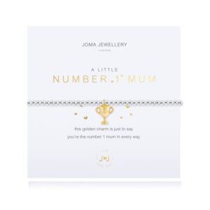 A LITTLE NUMBER 1 MUM BRACELET SILVER