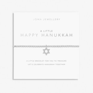 A Little 'Happy Hanukkah' Bracelet In Silver Plating
