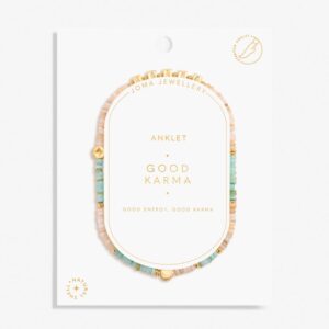 Happy Little Moments 'Good Karma' Anklet In Gold Plating