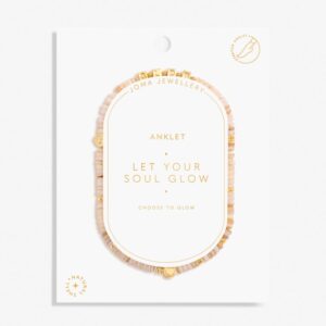 Happy Little Moments 'Let Your Soul Glow' Anklet In Gold Plating