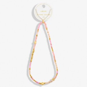 Happy Little Moments 'Love' Phone Charm In Gold Plating