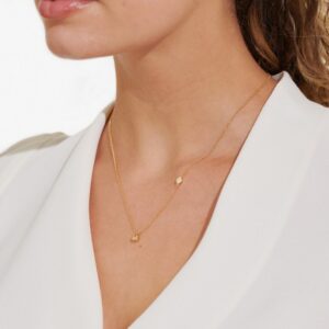 Lumia Drop Necklace In Gold Plating