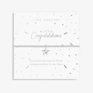 A Little 'Congratulations' Bracelet in Silver Plating