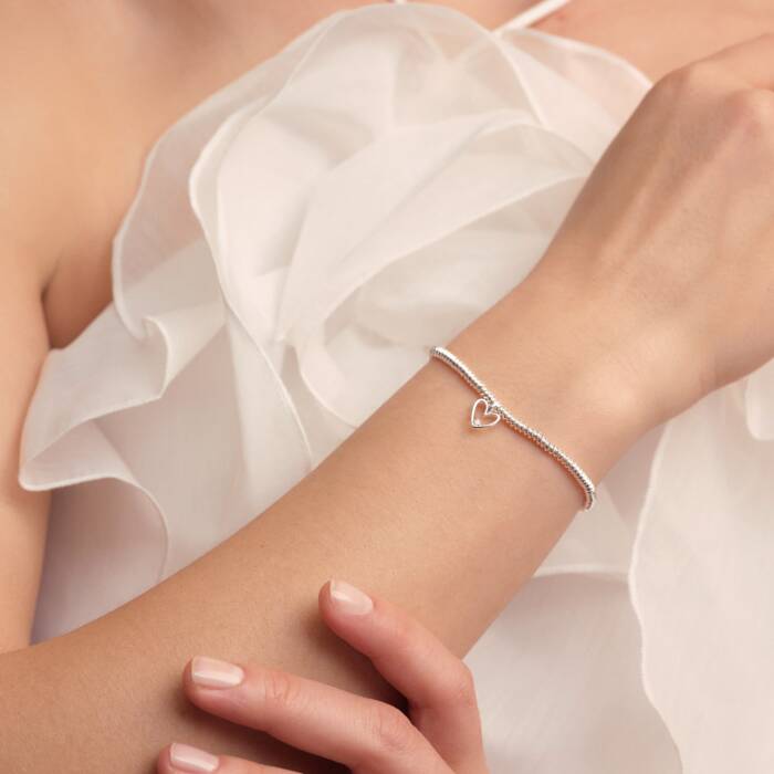 Laboratory Grown Diamond A Little 'Happy Birthday' Bracelet In Silver Plating - Image 2