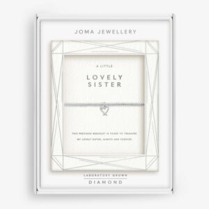 Laboratory Grown Diamond A Little 'Lovely Sister' Bracelet In Silver Plating