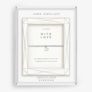 Laboratory Grown Diamond A Little 'With Love' Bracelet In Silver Plating