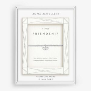 Laboratory Grown Diamond A Little 'Friendship' Bracelet In Silver Plating