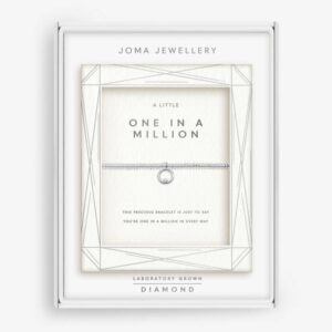 Laboratory Grown Diamond A Little 'One In A Million' Bracelet In Silver Plating