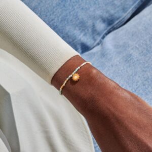 Loved By You 'Rock Crystal Sun' Bracelet in Gold Plating