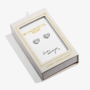 Moments To Shine 'Wonderful Mum' Stud Earrings