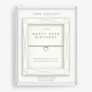 Laboratory Grown Diamond A Little 'Happy 50th Birthday' Bracelet