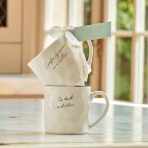 Gift Bow Mug  'Sip Back And Relax'