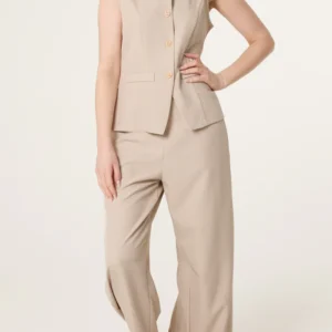 Gold Button Waistcoat & Trouser Tailored Co-Ord