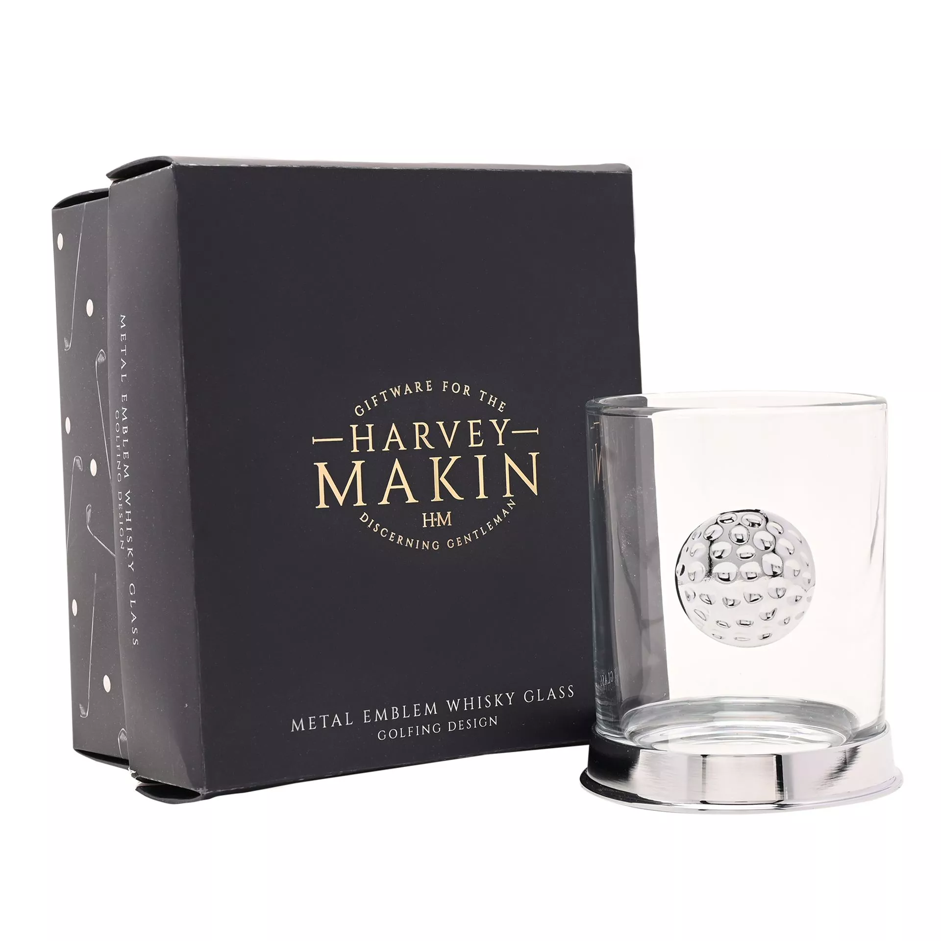 Harvey Makin Whisky Glass - Golf