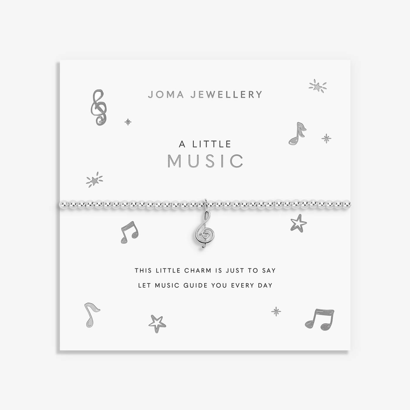 A Little 'Music' Bracelet In Silver Plating