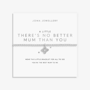 A Little 'There's No Better Mum Than You' Bracelet In Silver Plating