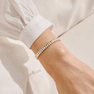 Bracelet Bar Tennis Bracelet In Gold Plating