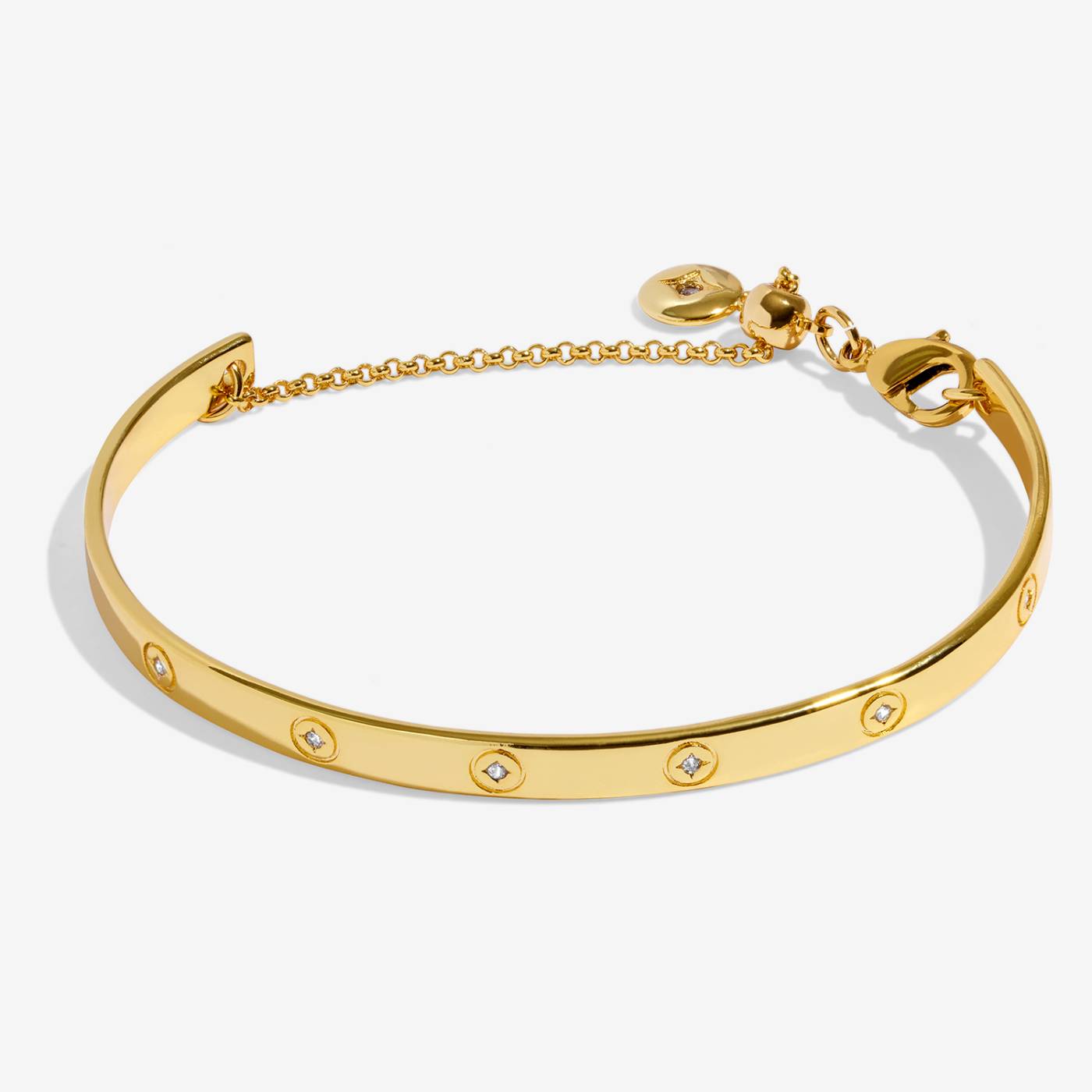 Classic Collection Cubic Zirconia Bangle In Gold Plating