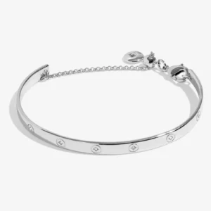 Classic Collection Circle Cubic Zirconia Bangle In Silver Plating