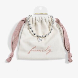 Words To Treasure 'Family' Bracelet In Silver Plating