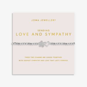 Forever Yours 'Sending Love And Sympathy' Bracelet In Silver Plating