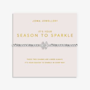 Forever Yours 'It's Your Season To Sparkle' Bracelet In Silver Plating