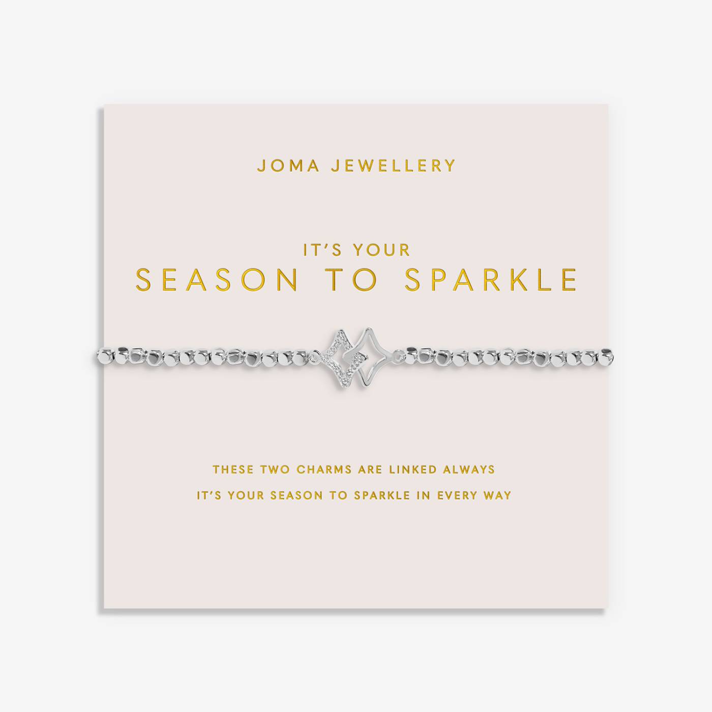 Forever Yours 'It's Your Season To Sparkle' Bracelet In Silver Plating