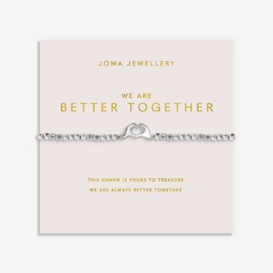 Forever Yours 'We Are Better Together' Bracelet In Silver Plating