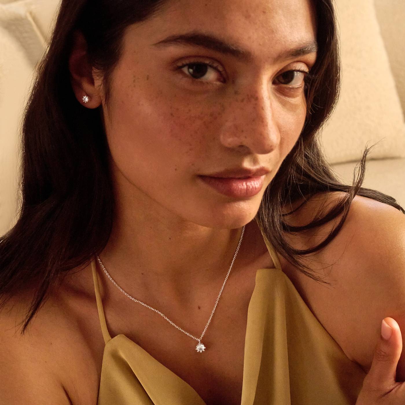 With Love 'From Me To You' Necklace and Earrings Set In Silver Plating - Image 2