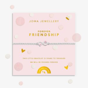 Kids' Confetti A Little 'Forever Friendship' Bracelet In Silver Plating