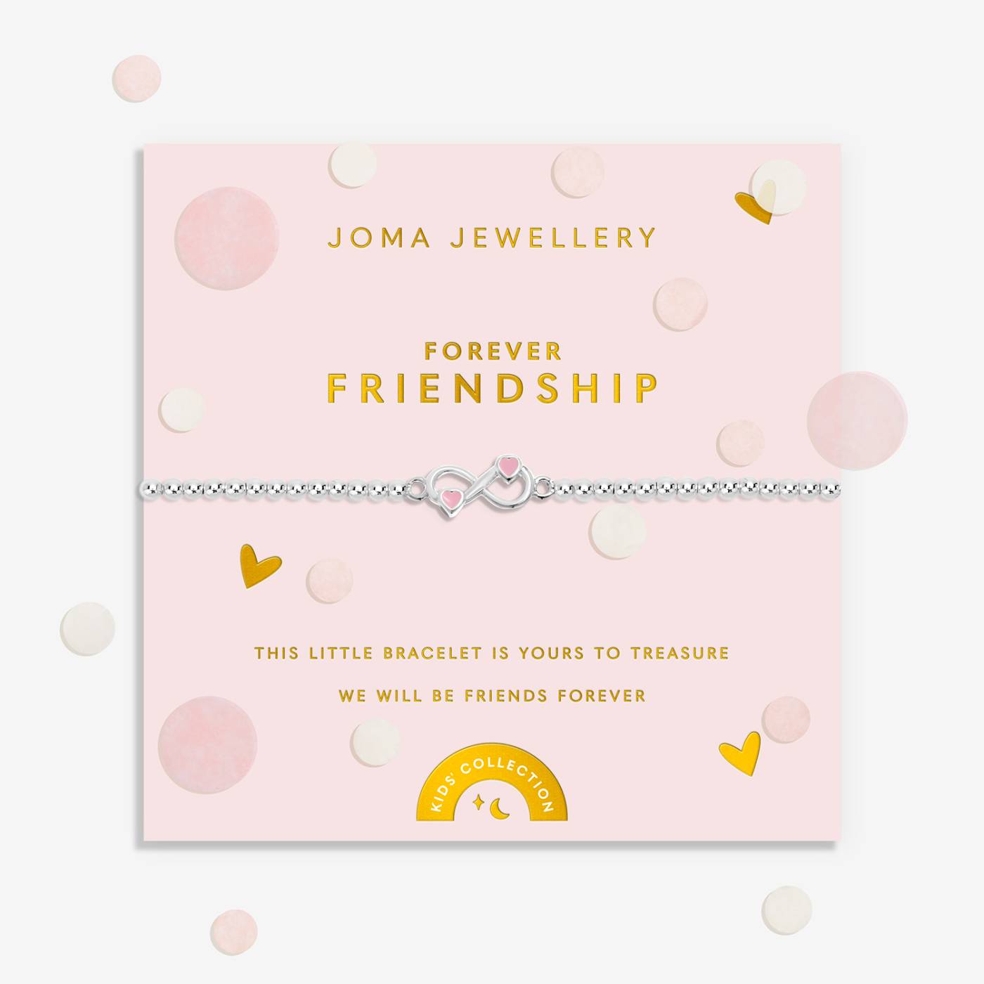 Kids' Confetti A Little 'Forever Friendship' Bracelet In Silver Plating