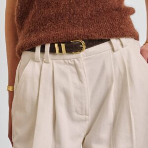 Buckle Belt - Chocolate Leopard