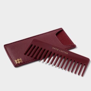 Hair Comb & Case - Cherry