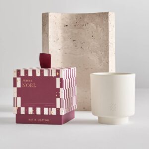 Ceramic Sentiment Candle 'Joyeux Noel'