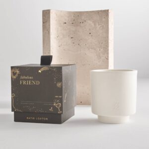 Ceramic Sentiment Candle 'Fabulous Friend'